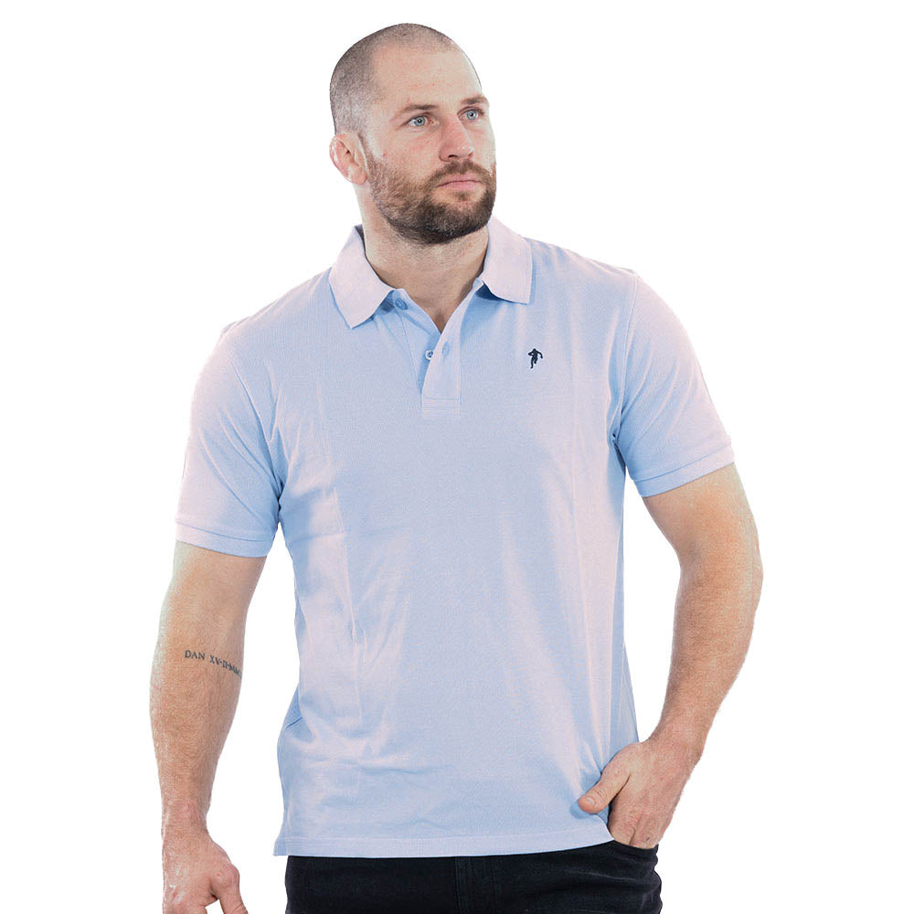 Ruckfield Essentiel Polo mit kurzen Ärmeln in Hellblau