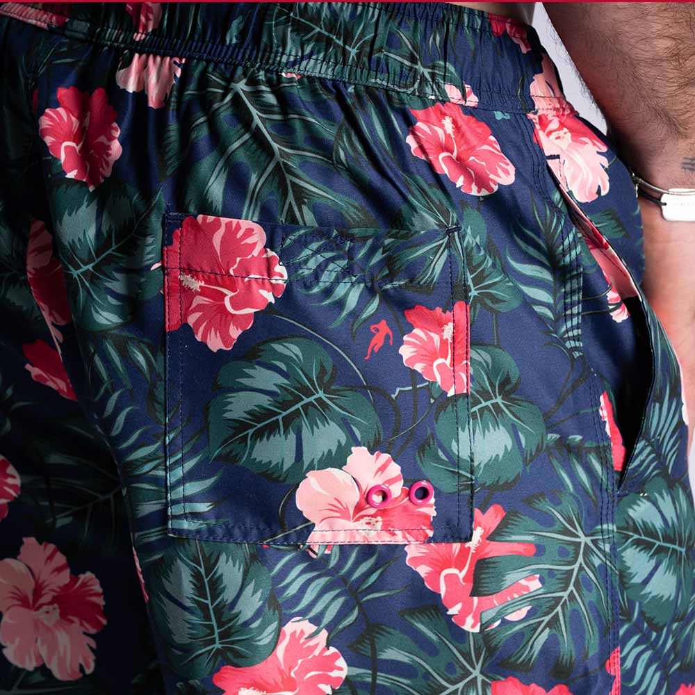 Ruckfield Tropical Rugby Marineblaue Boardshort
