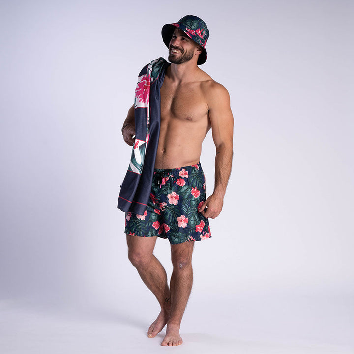 Ruckfield Tropical Rugby Marineblaue Boardshort