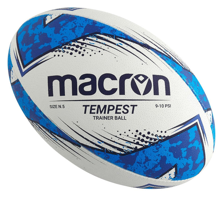 Macron Tempest nr. 5 Rugby Træningsbold Blå