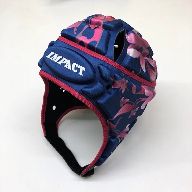 Impact Rugby Floral Navy Kopfschutz