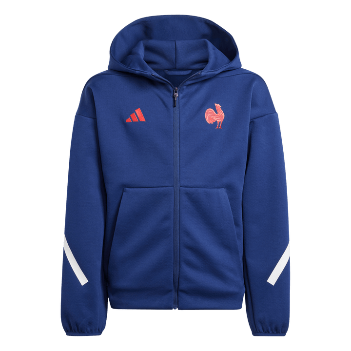 adidas Frankreich Travel Full-Zip Hoodie Kinder