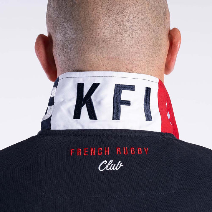 Ruckfield French Rugby Club Navy Polo mit Langen Ärmeln