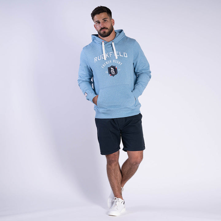 Ruckfield French Rugby Club Hellblaue Hoodie