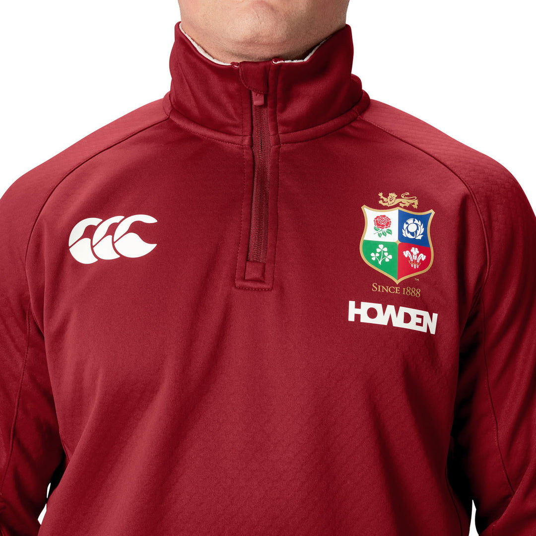 Canterbury British & Irish Lions 1/4 Zip Fleece Herren Rot