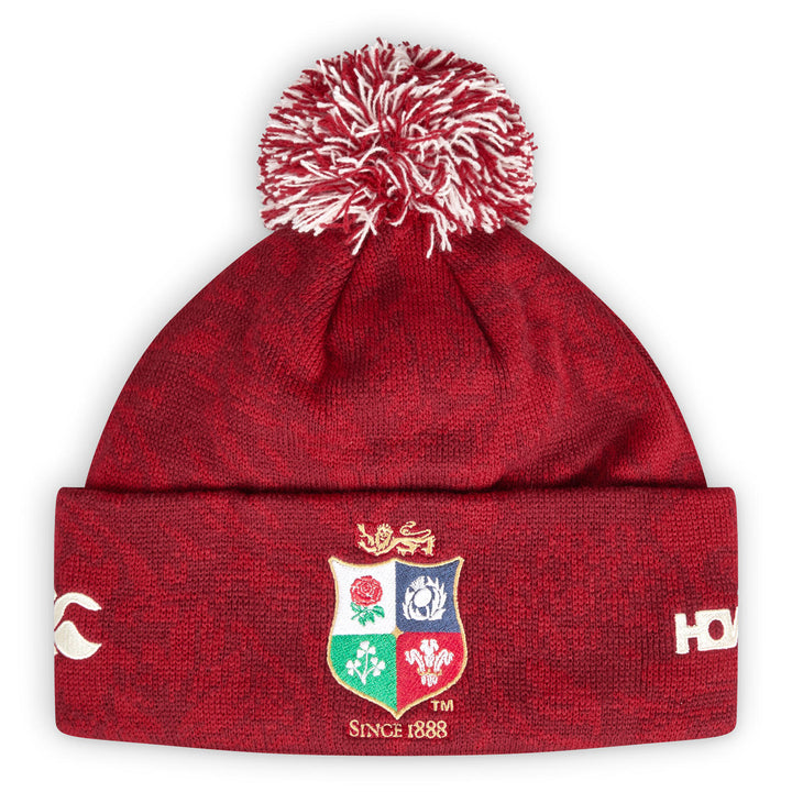 Canterbury British & Irish Lions Fleecegefütterte Bommelmütze Rot