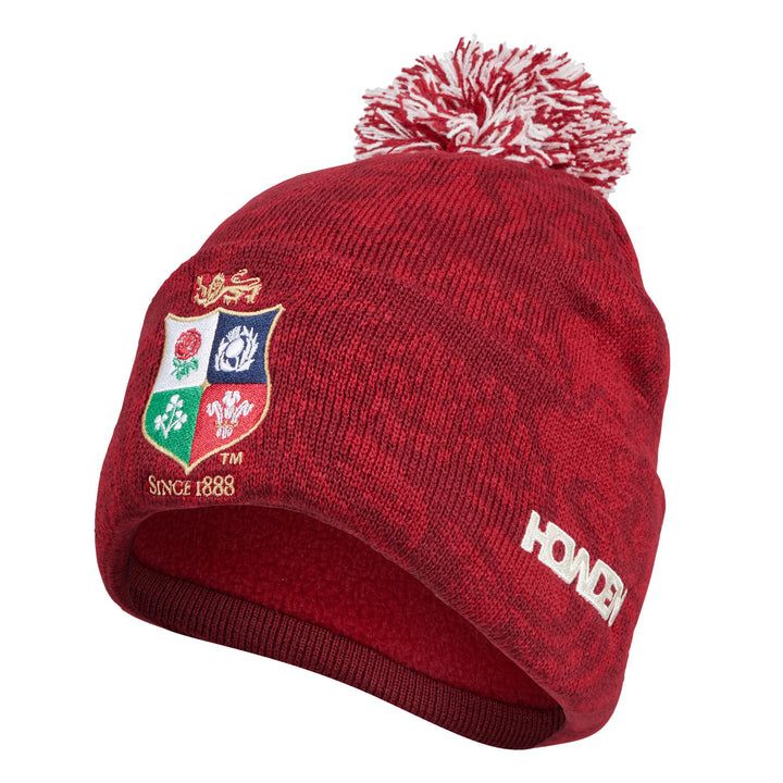 Canterbury British & Irish Lions Fleecegefütterte Bommelmütze Rot