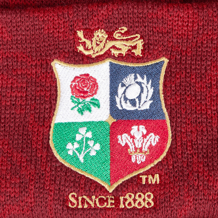 Canterbury British & Irish Lions Fleecegefütterte Bommelmütze Rot