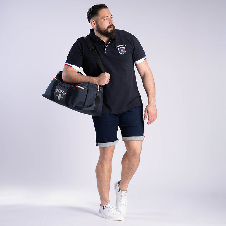 Ruckfield French Rugby Club Navy Polo mit Kurzarm