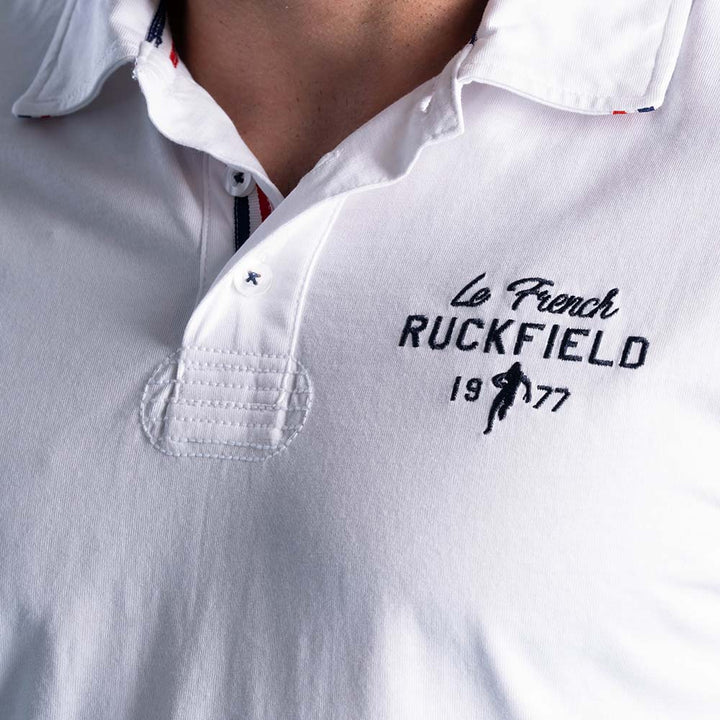 Ruckfield French Rugby Club Hvid kortærmet polo