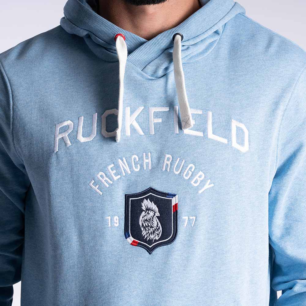 Ruckfield French Rugby Club Hellblaue Hoodie