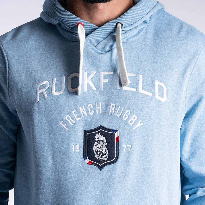 Ruckfield French Rugby Club Hellblaue Hoodie
