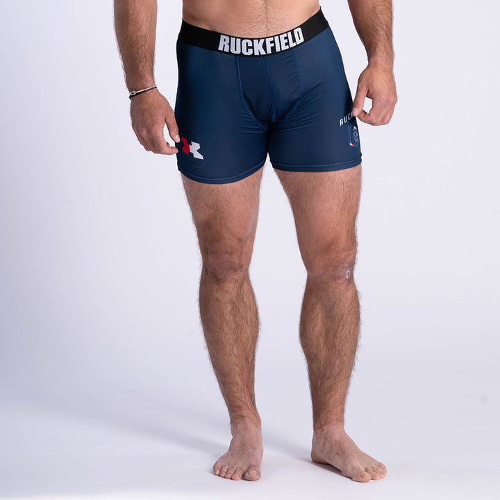 French Rugby Club Ruckfield Navy Boxer