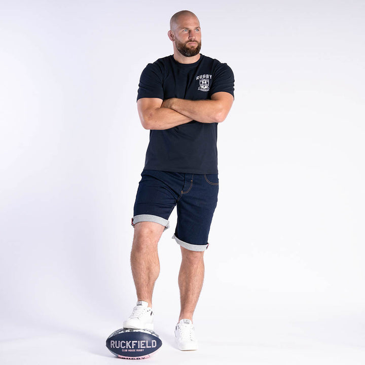 Ruckfield Members Rugby Club House Navy T-Shirt