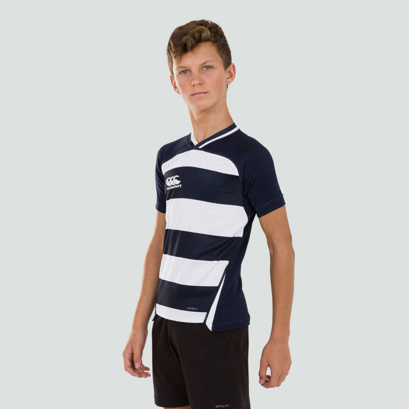 Evader Hooped Rugby Jersey Navy Junior