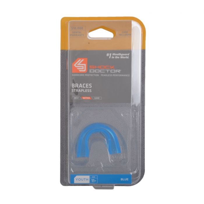 Shock Doctor Zahnspangen-Mundschutz Blau Junior